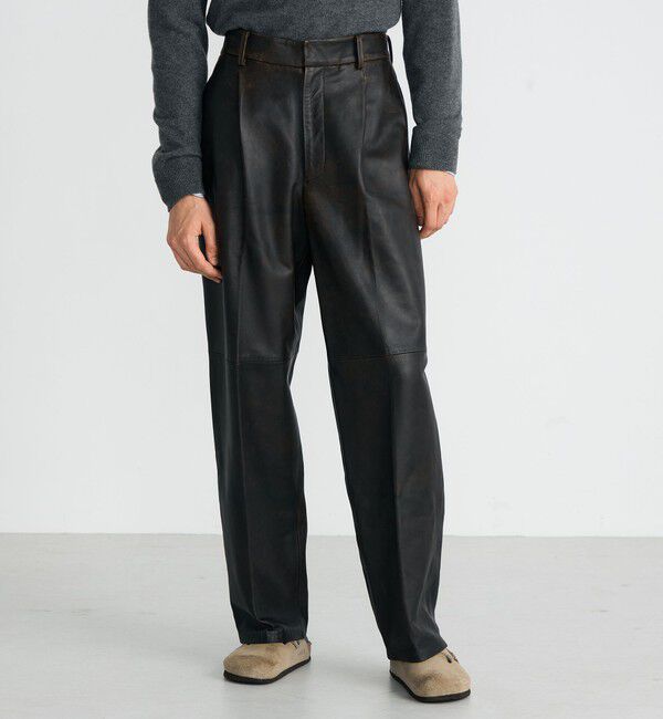 Edition「クラッシュレザー スラックス」|スラックス|