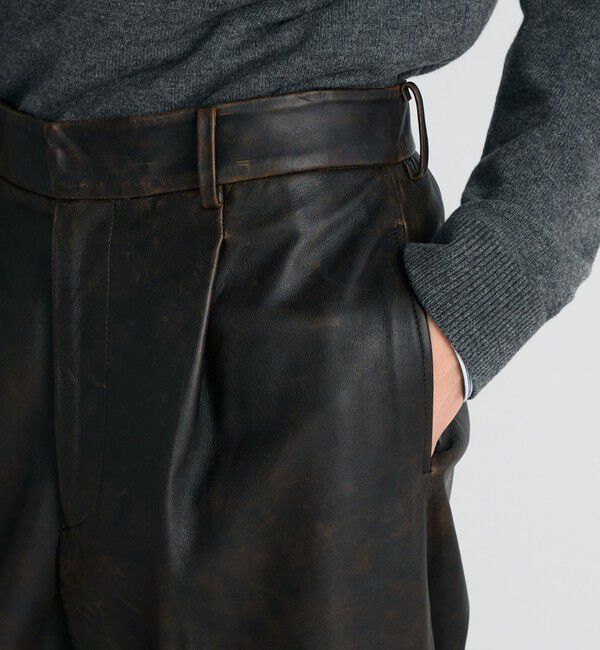 Edition「クラッシュレザー スラックス」|スラックス|