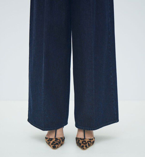 MACPHEE「ハードツイストデニム ワイドパンツ」|デニム|