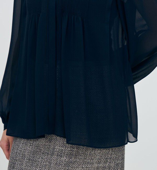 TOMORROWLAND collection「シルクシフォン ピンタックブラウス」|シャツ・ブラウス|