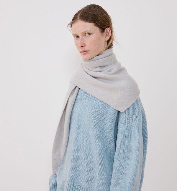 TOMORROWLAND GOODS「ASAUCE MELER カシミヤ シームレストライアングルストール」|ストール|