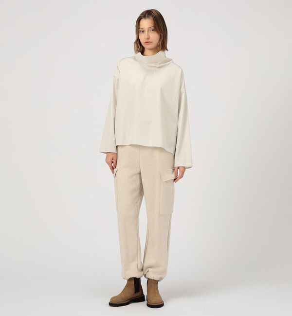 GALERIE VIE「スムースドライコットン ハイネックブラウス」|シャツ・ブラウス|