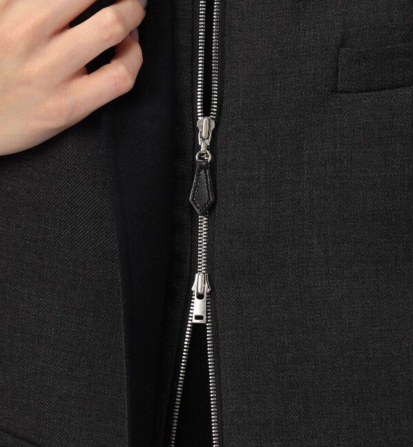 DES PRES「ダブルフェイスツイル ジレブルゾン」|ダウンベスト・ベスト|