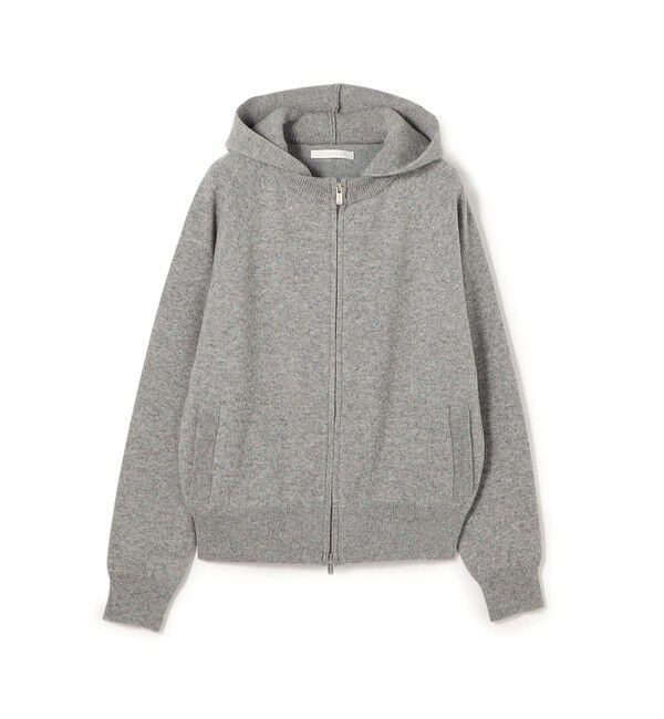 GALERIE VIE「スエットニット ジップアップパーカ」|パーカー|15 グレー