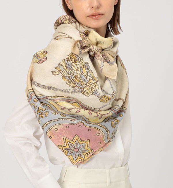 TOMORROWLAND GOODS「【別注】MANIPURI TASSEL スカーフ」|バンダナ・スカーフ|