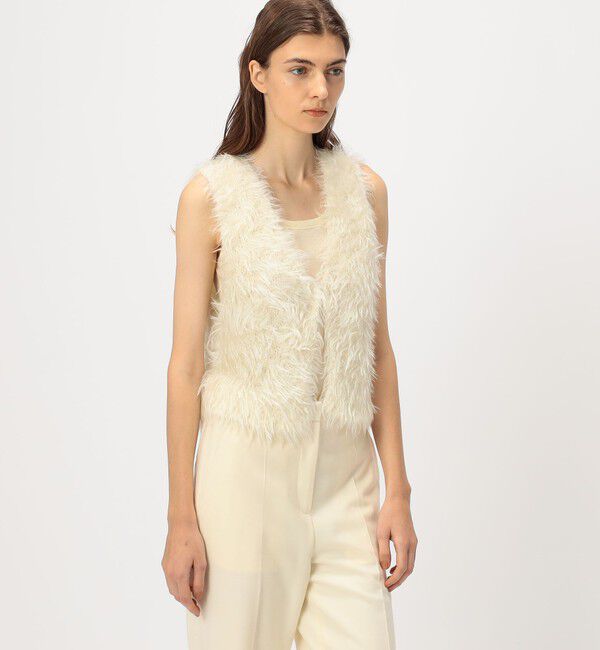 DES PRES「ベビーキッドモヘヤ Vネックベスト」|ベスト・ジレ|