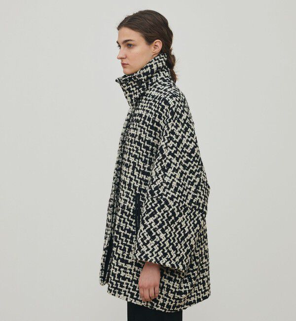 DES PRES「ビンテージブークレーツイード バルカラーコート」|ステンカラーコート|