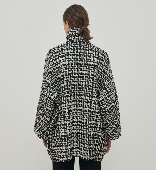 DES PRES「ビンテージブークレーツイード バルカラーコート」|ステンカラーコート|
