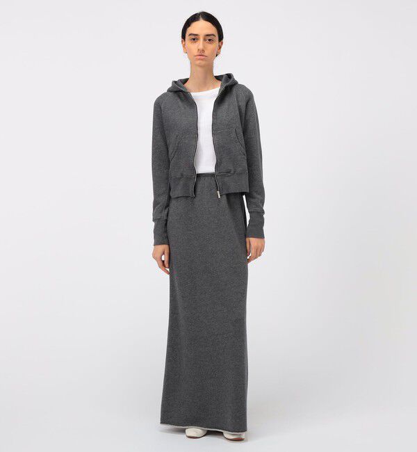 GALERIE VIE「スーピマコットンカシミヤ Aラインマキシスカート」|フレア|