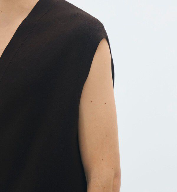 CABaN「コットンカシミヤ Vネックベスト」|ベスト・ジレ|