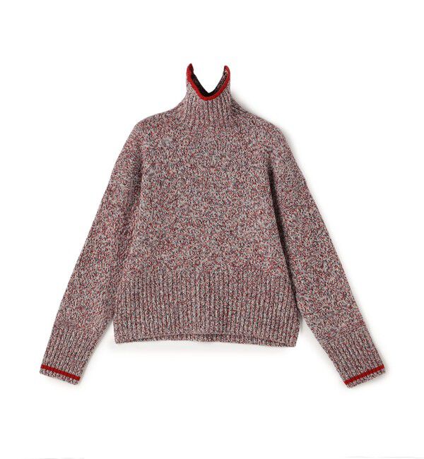 MACPHEE「ファインラムズウール タートルネックプルオーバー」|ニット・セーター|34 ピンク系