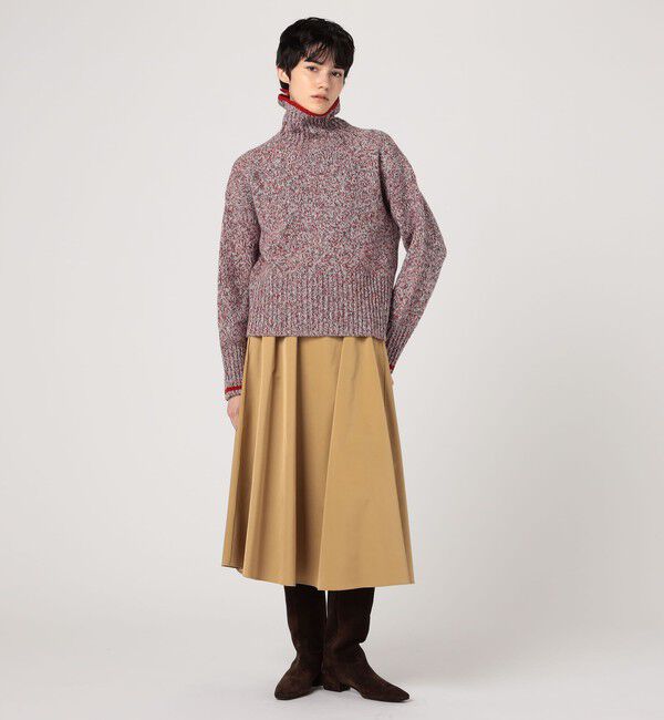 MACPHEE「ファインラムズウール タートルネックプルオーバー」|ニット・セーター|