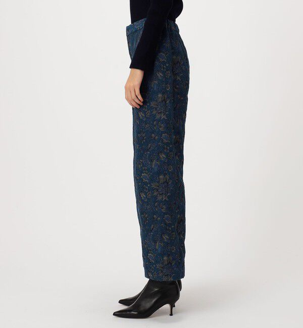 SOULEIADO「コットンポリエステルジャカード セミワイドストレートパンツ」|その他|