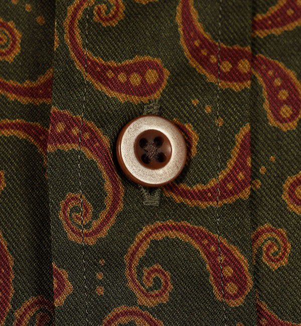 TOMORROWLAND MENS「コットンツイル ペイズリープリント ダブルポケットレギュラーカラーシャツ」|シャツ・ブラウス|