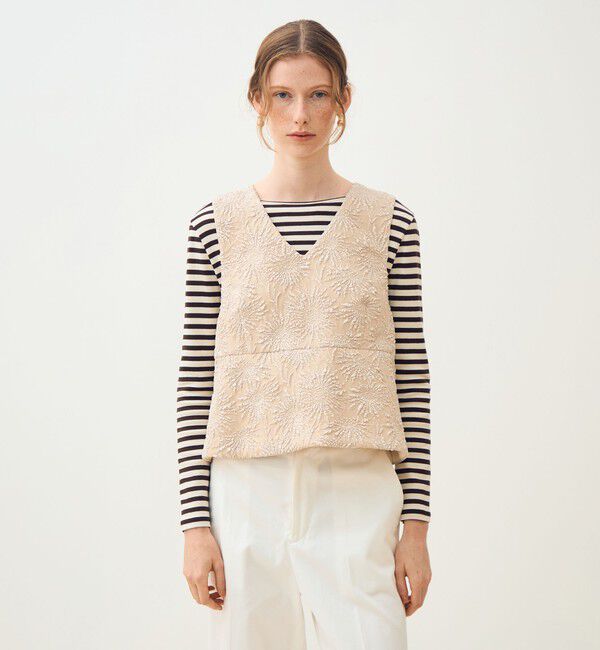 TOMORROWLAND collection「【WEB先行予約】ソリアビーストレッチ フロンタブルジレ」|ベスト・ジレ|