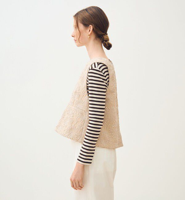 TOMORROWLAND collection「【WEB先行予約】ソリアビーストレッチ フロンタブルジレ」|ベスト・ジレ|