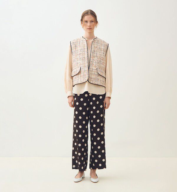 TOMORROWLAND collection「ホロウファンシーツイード トリミングジレ」|ベスト・ジレ|