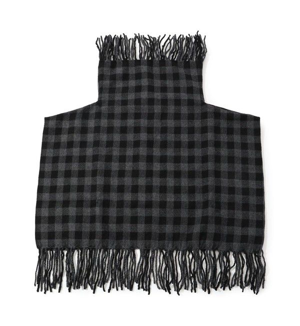 TOMORROWLAND GOODS「HAVERSACK ATTIRE ウールビエラチェック フリンジネックウォーマー」|マフラー|