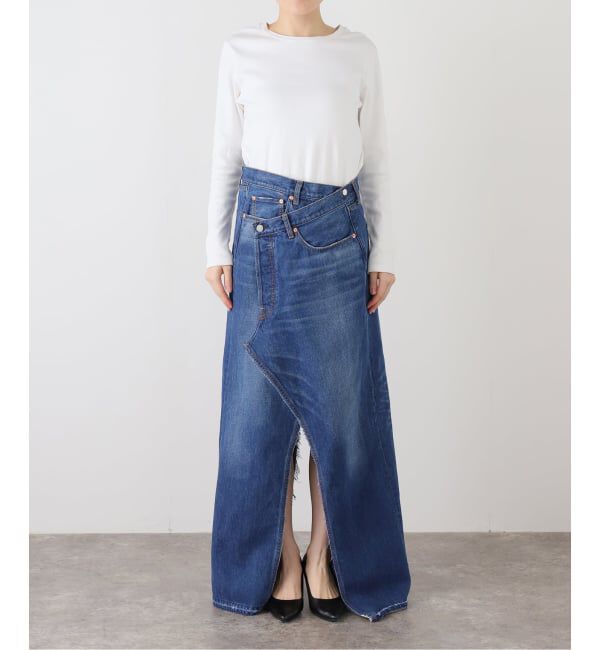  「デニムラップスカート」|スカート|