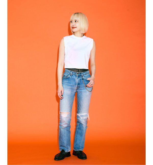  「[THE MOOD] ノースリーブショートTEE」|Tシャツ・カットソー|