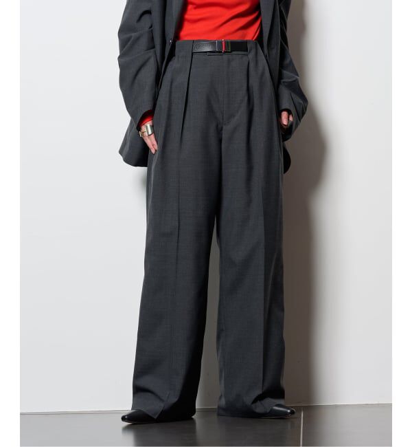  「TACK SLACKS パンツ」|スラックス|グレー