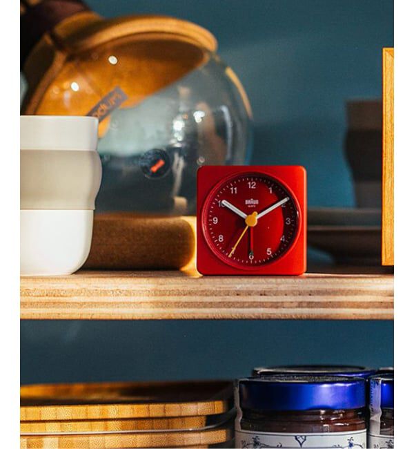 HIROB「BRAUN ALARM CLOCK RED BC02R」|クロック・置時計|レッド