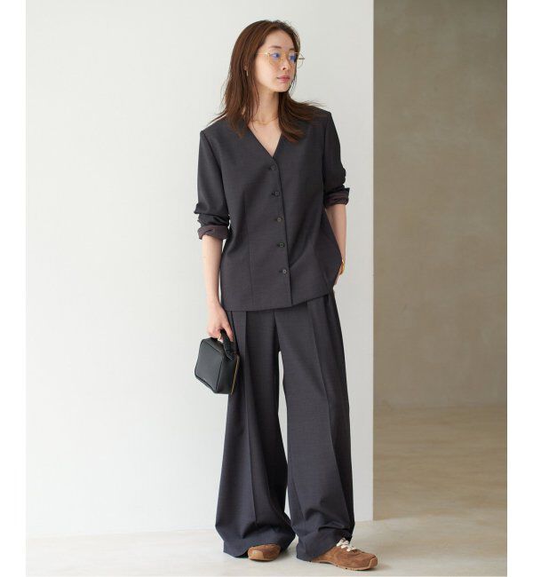 Plage「WO SE SH ジャケット」|ノーカラージャケット|