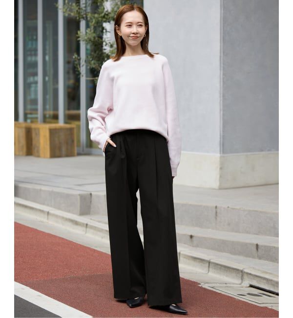 SLOBE IENA「《WEBのみ4サイズ展開》TRワイドトラウザー」|スラックス|