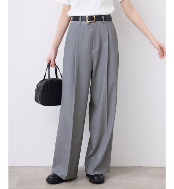 SLOBE IENA「《WEBのみ4サイズ展開》TRワイドトラウザー」|スラックス|