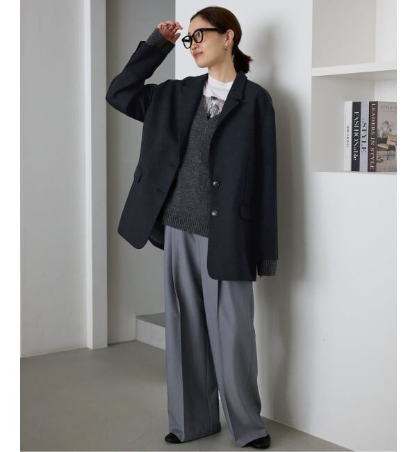 SLOBE IENA「《WEBのみ4サイズ展開》TRワイドトラウザー」|スラックス|