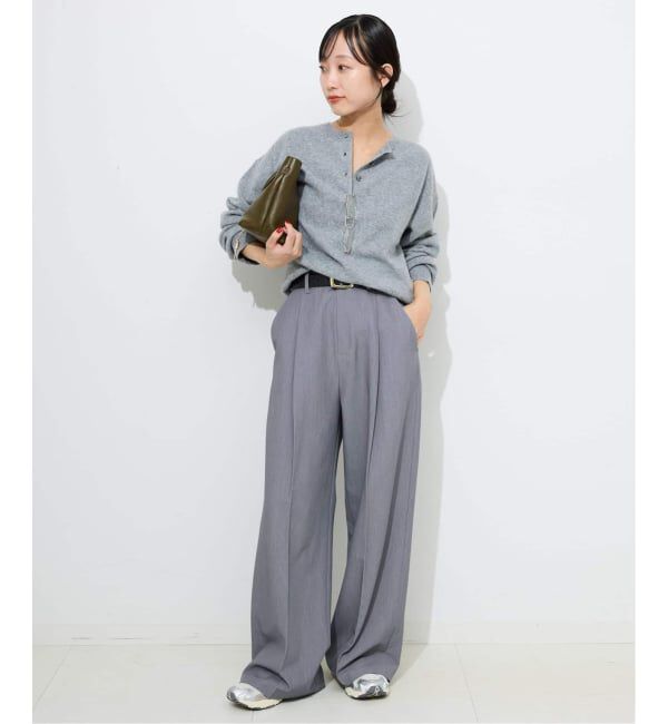 SLOBE IENA「《WEBのみ4サイズ展開》TRワイドトラウザー」|スラックス|