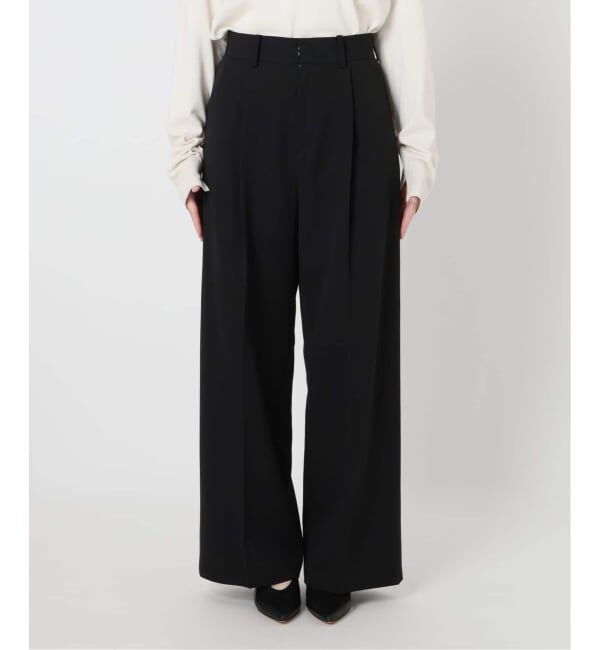 SLOBE IENA「《WEBのみ4サイズ展開》TRワイドトラウザー」|スラックス|