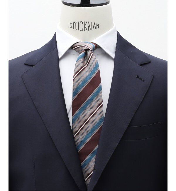 EDIFICE「FRANCO BASSI(フランコ バッシ) オルタネイトストライプタイ U24IE21」|ネクタイ・蝶ネクタイ|ボルドー