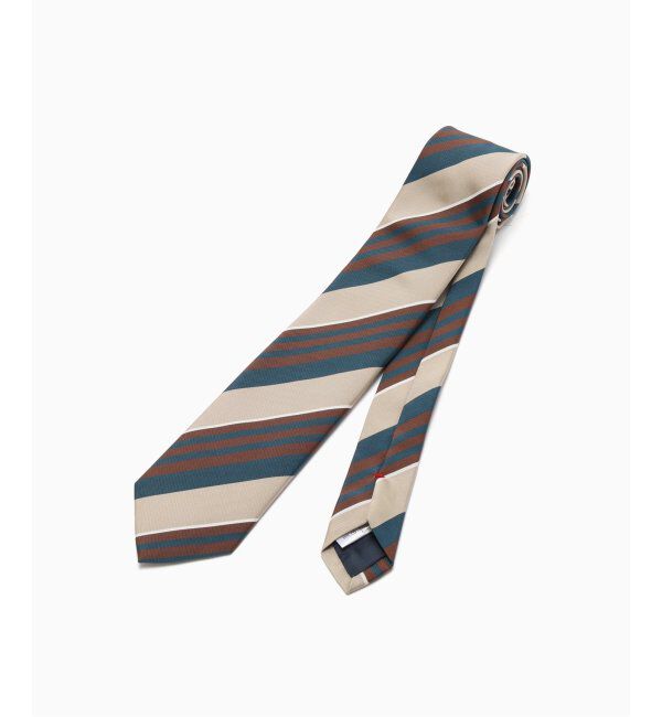 EDIFICE「FRANCO BASSI (フランコ バッシ) コットンシルクマルチストライプタイ U25EE03-H」|ネクタイ・蝶ネクタイ|