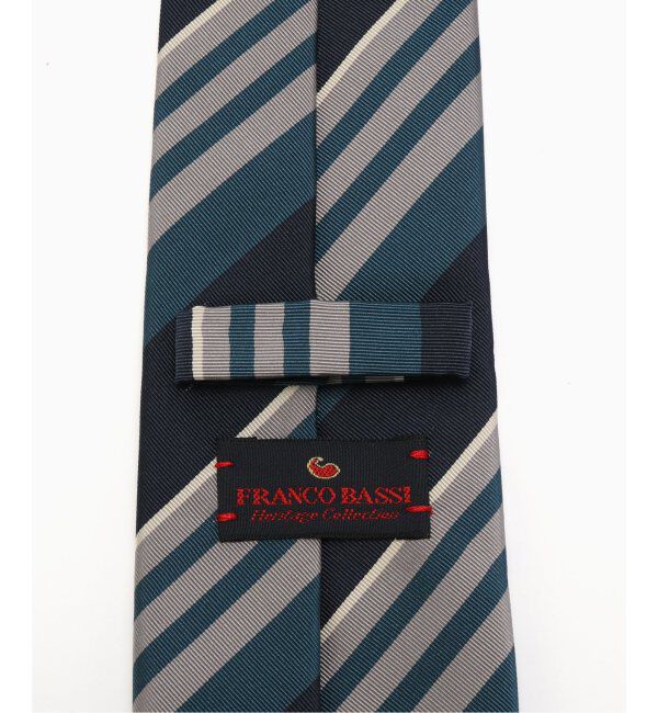 EDIFICE「FRANCO BASSI (フランコ バッシ) コットンシルクマルチストライプタイ U25EE03-H」|ネクタイ・蝶ネクタイ|