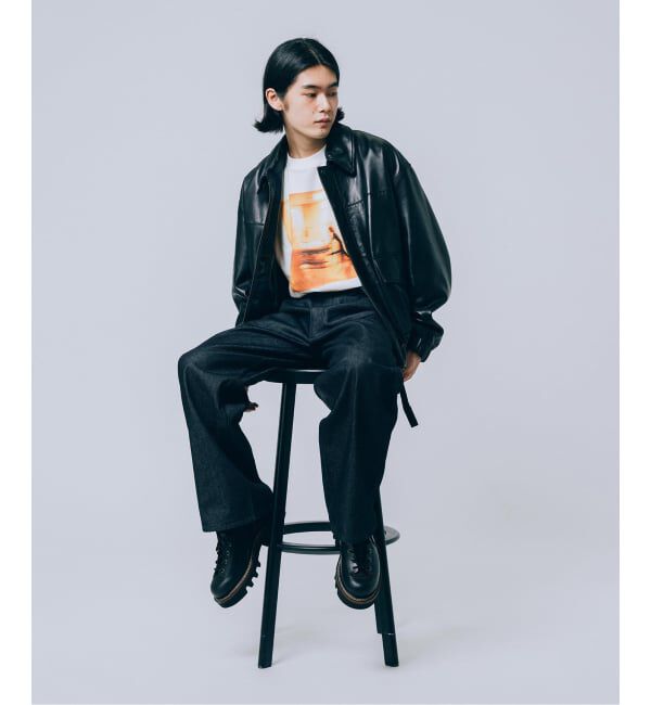 EDIFICE「LEVI&rsquo;S(R)/リーバイス(R) 別注 TWISTED BELTED デニムパンツ (L30)」|デニム|