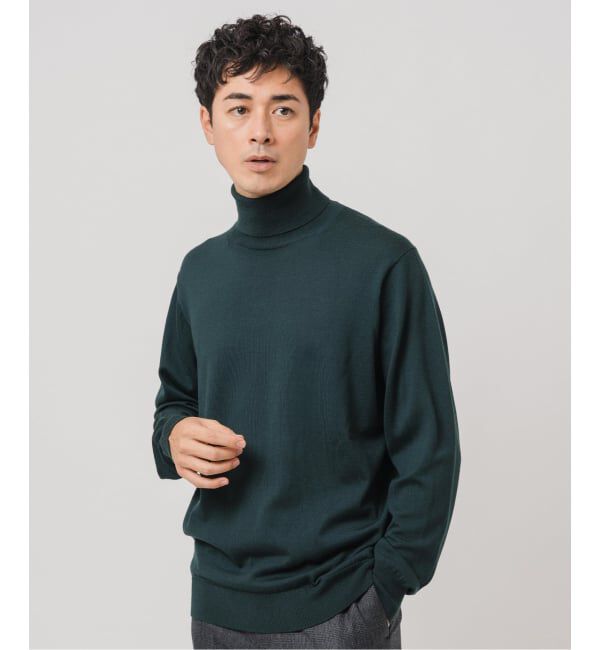 EDIFICE「14ゲージ ウール タートルネックニット」|ニット・セーター|