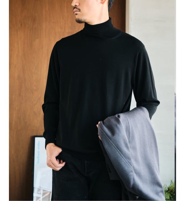 EDIFICE「14ゲージ ウール タートルネックニット」|ニット・セーター|