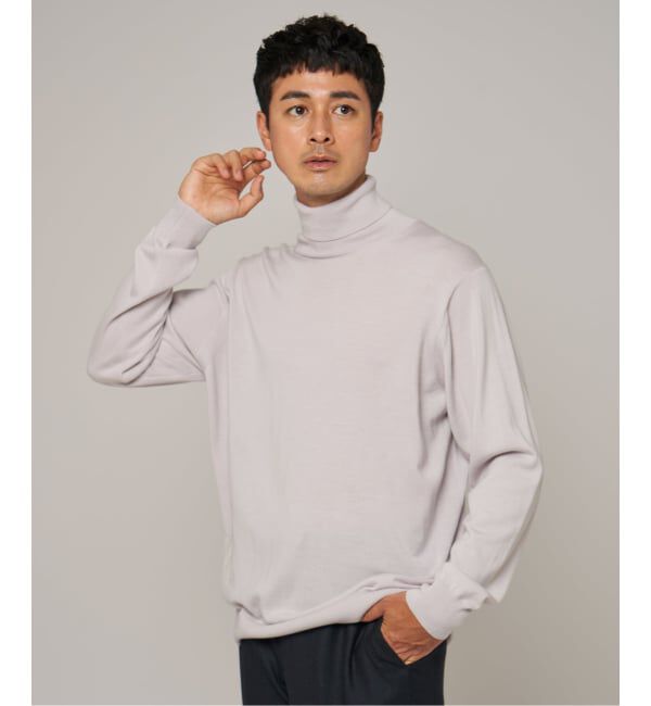 EDIFICE「14ゲージ ウール タートルネックニット」|ニット・セーター|