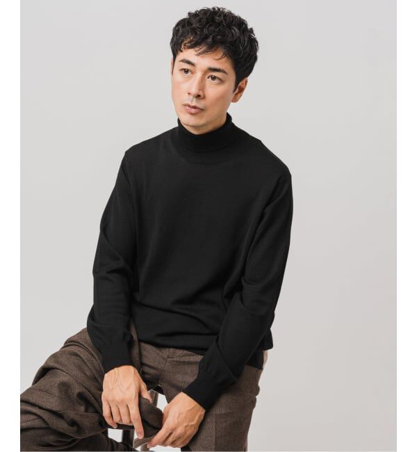 EDIFICE「14ゲージ ウール タートルネックニット」|ニット・セーター|