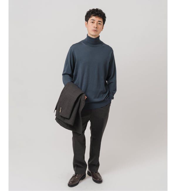 EDIFICE「14ゲージ ウール タートルネックニット」|ニット・セーター|