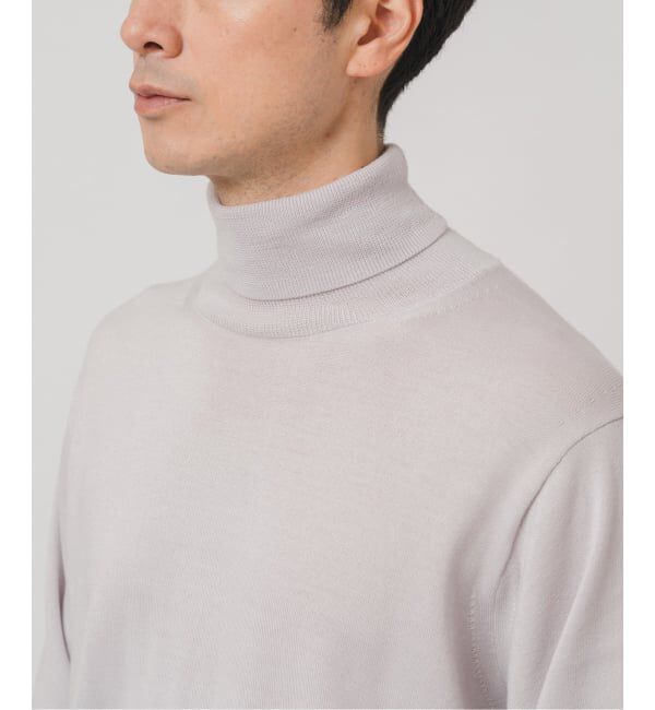 EDIFICE「14ゲージ ウール タートルネックニット」|ニット・セーター|ホワイト