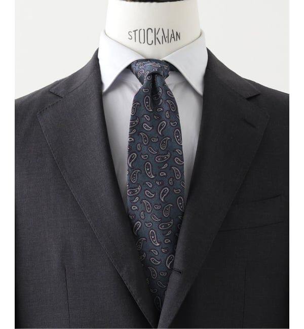 EDIFICE「FRANCO BASSI (フランコ バッシ) ペイズリー タイ」|ネクタイ・蝶ネクタイ|ネイビー B