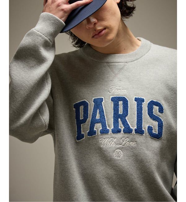Paris Saint-Germain「【Paris Saint-Germain 】JP ChenilleSweat From Paris With Love」|ニット・セーター|グレーA