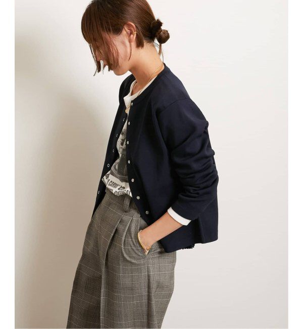 JOURNAL STANDARD relume「《WEB限定追加2》ウォッシャブルスポンジニットクルーネックカーディガン」|カーディガン|