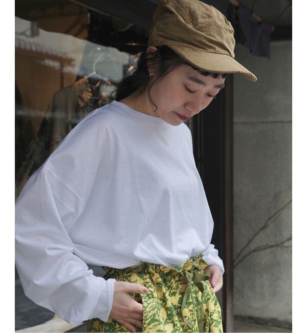 journal standard luxe「コンパクトジャージー クルーネックBigプルオーバー」|Tシャツ・カットソー|ホワイト