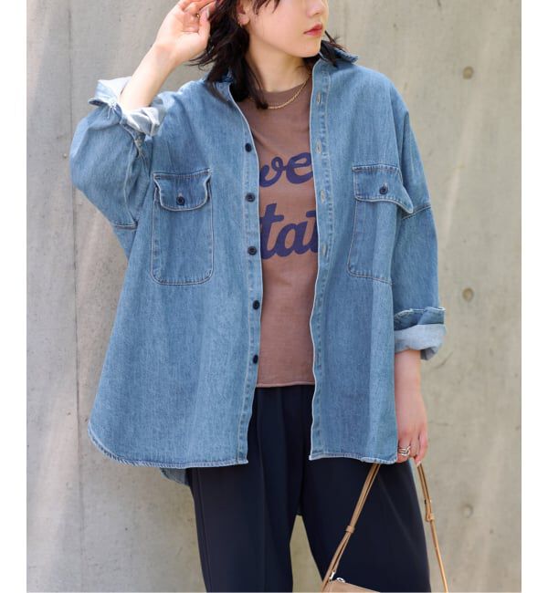 JOURNAL STANDARD relume「《追加》【LANCER/ランサー】デニムビッグシャツ」|シャツ・ブラウス|