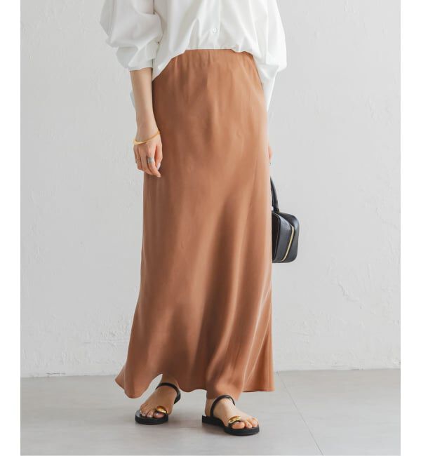 NOBLE「《追加2》キュプラナローAラインスカート」|スカート|