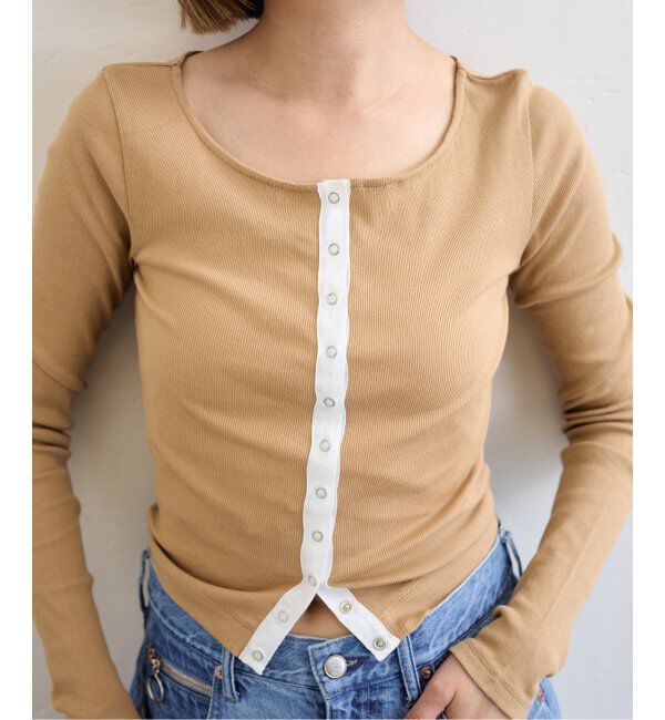 U by SPICK&SPAN「《追加2》シフォンテレコカットトップス」|Tシャツ・カットソー|