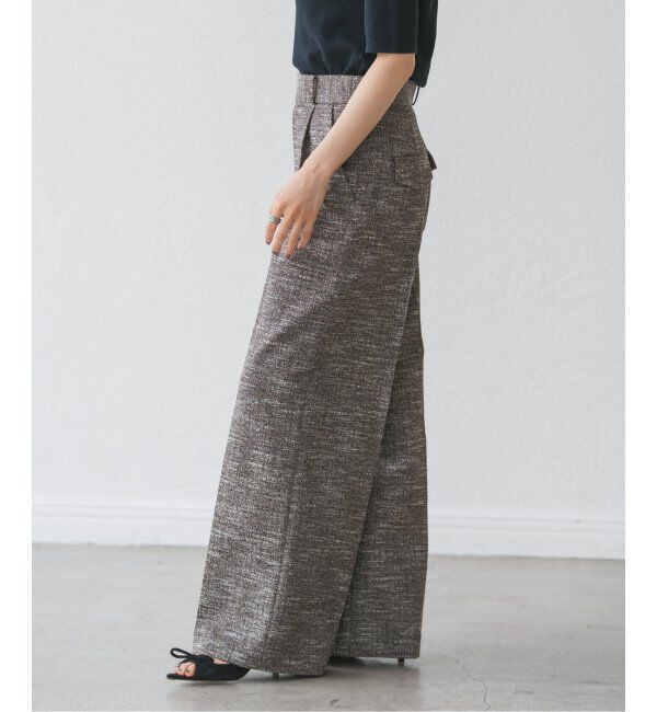 NOBLE「ライトツイードスラックスパンツ」|スラックス|
